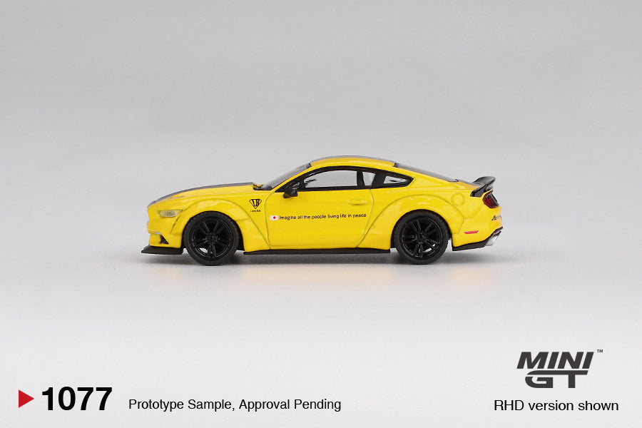 *Pre-Order* Mini GT No.1077 LB-WORKS Ford MUSTANG Triple Yellow