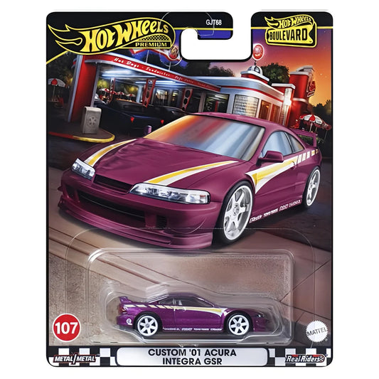 Hot Wheels Premium Boulevard Series #107 Custom '01 Acura Integra GSR - Japanese Stock