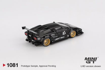 *Pre-Order* Mini GT No.1081 Lamborghini Countach LB-WORKS Black