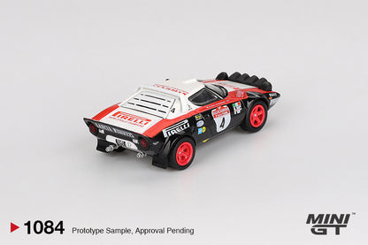 *Pre-Order* Mini GT No.1084 Lancia Stratos HF #4 1978 Rally Sanremo Winner