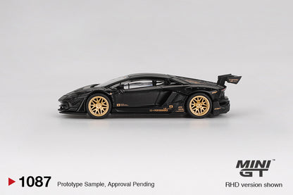 *Pre-Order* Mini GT No.1087 LB★WORKS Lamborghini Aventador Limited Edition Matte Black