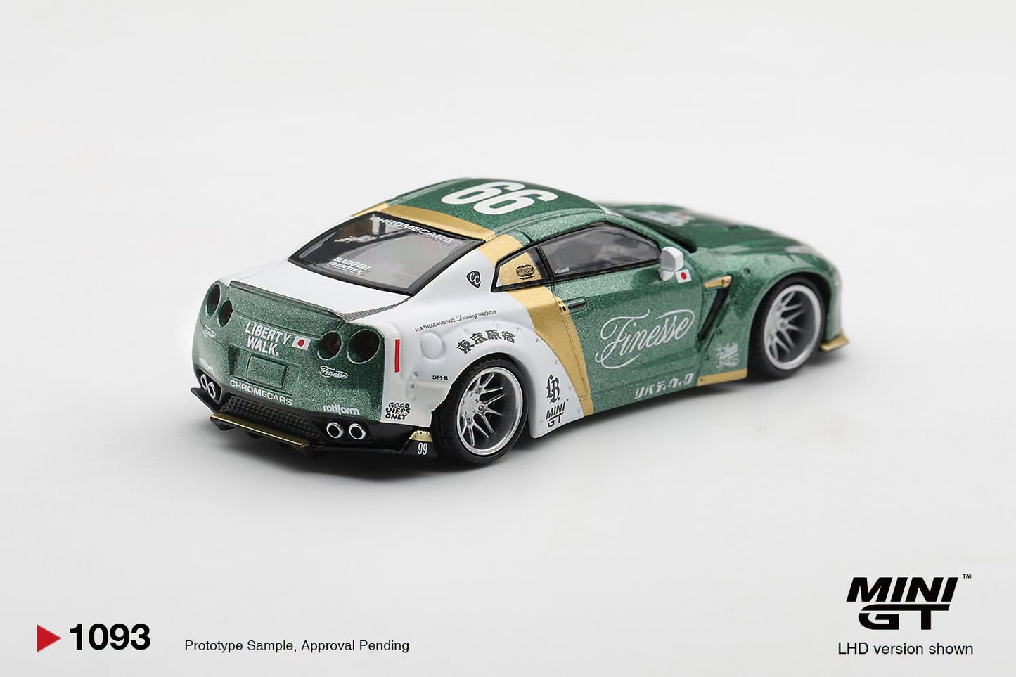 *Pre-Order* Mini GT No.1093 Nissan GT-R (R35) LB★WORKS Type 1, Custom Ducktail Auto Finesse