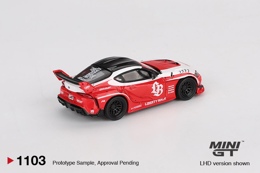 *Pre-Order* Mini GT No.1103 LB★WORKS Toyota GR Supra Red/White