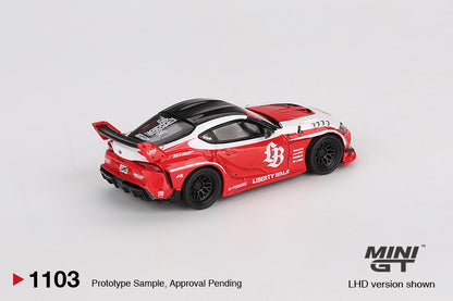 *Pre-Order* Mini GT No.1103 LB★WORKS Toyota GR Supra Red/White