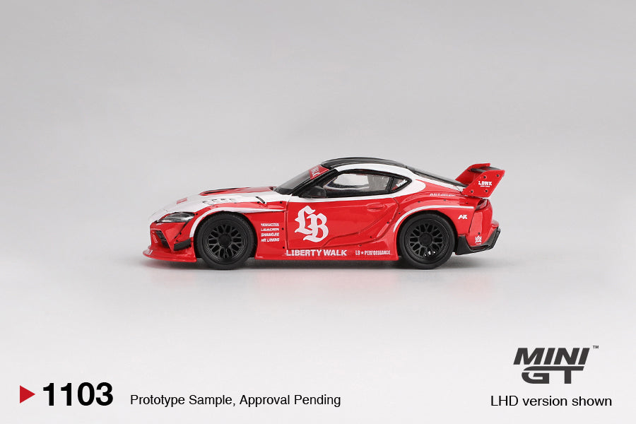 *Pre-Order* Mini GT No.1103 LB★WORKS Toyota GR Supra Red/White