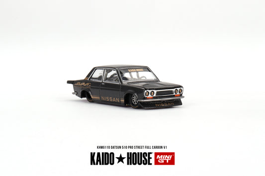Mini GT x Kaido House No.110 Datsun 510 Pro Street Full Carbon V1