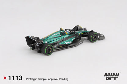 *Pre-Order* Mini GT No.1113 Aston Martin AMR24 #14 Fernando Alonso 2024 F1 2024 Canadian GP