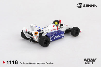 *Pre-Order* Mini GT No.1118 Toleman TG184 #19 Ayrton Senna 1984 Monaco Grand Prix 2nd Place