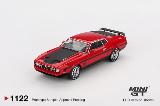 *Pre-Order* Mini GT No.1122 Ford Mustang Mach1 1971 Race Red