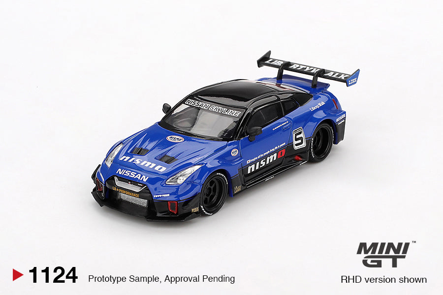 *Pre-Order* Mini GT No.1124 LB-Silhouette WORKS GT NISSAN 35GT-RR Ver.2 Blue