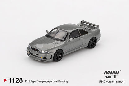 *Pre-Order* Mini GT No.1128 Nissan Skyline GT-R Dark Metal Gray (NISMO BCNR33 CRS Version)