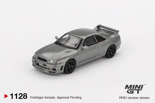 *Pre-Order* Mini GT No.1128 Nissan Skyline GT-R Dark Metal Gray (NISMO BCNR33 CRS Version)