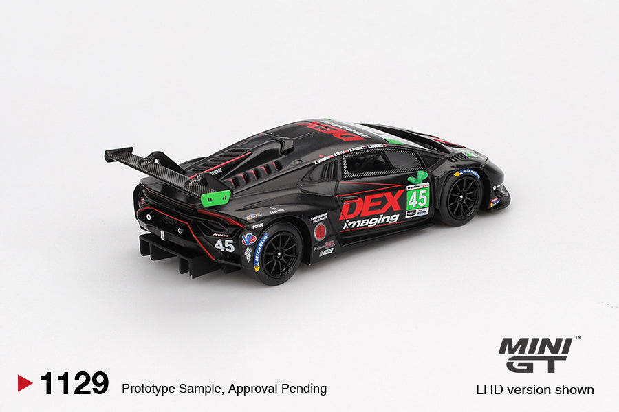 *Pre-Order* Mini GT No.1129 Lamborghini Huracán GT3 EVO2 #45 No.45 DEX Imaging 2024 IMSA Daytona 24 Hrs