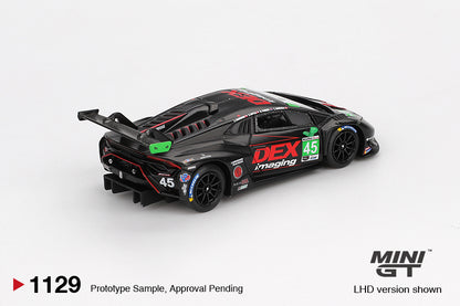 *Pre-Order* Mini GT No.1129 Lamborghini Huracán GT3 EVO2 #45 No.45 DEX Imaging 2024 IMSA Daytona 24 Hrs