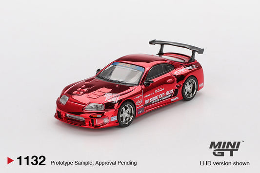 *Pre-Order* Mini GT No.1132 Toyota Supra (A80) Top Secret GT-300 Top Secret Red Chrome