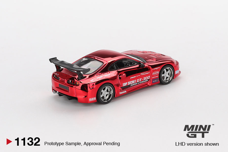 *Pre-Order* Mini GT No.1132 Toyota Supra (A80) Top Secret GT-300 Top Secret Red Chrome