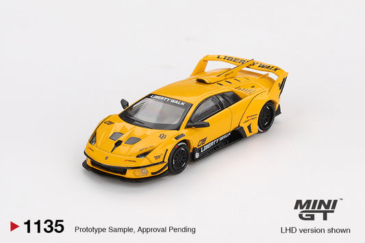 *Pre-Order* Mini GT No.1135 LB-Silhouette WORKS MURCIELAGO GT Evo Yellow