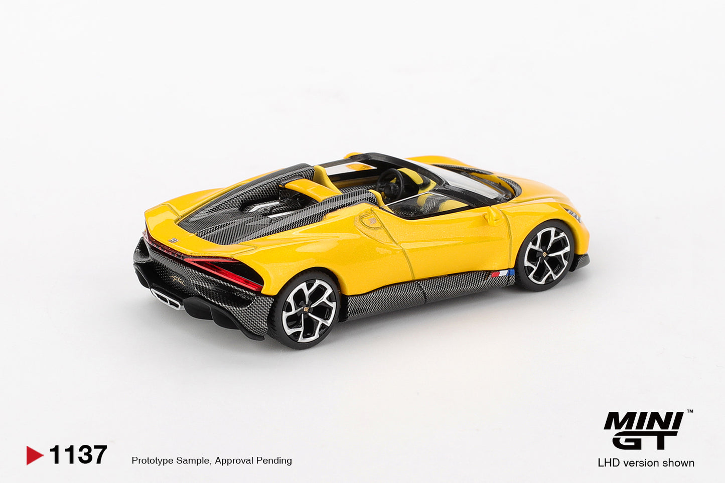 *Pre-Order* Mini GT No.1137 Bugatti W16 Mistral Yellow