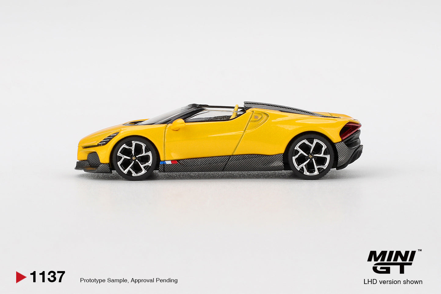 *Pre-Order* Mini GT No.1137 Bugatti W16 Mistral Yellow
