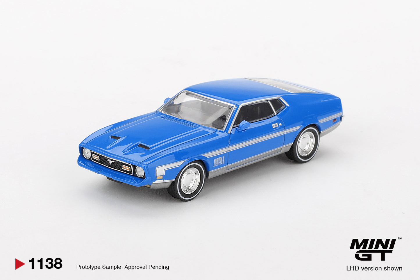 *Pre-Order* Mini GT No.1138 Ford Mustang Mach 1 Grabber Blue