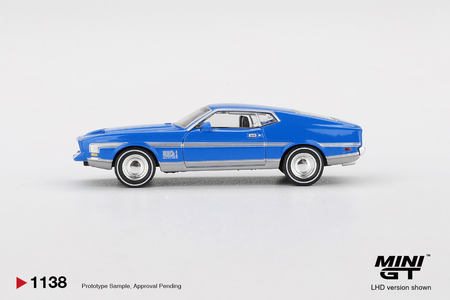 *Pre-Order* Mini GT No.1138 Ford Mustang Mach 1 Grabber Blue