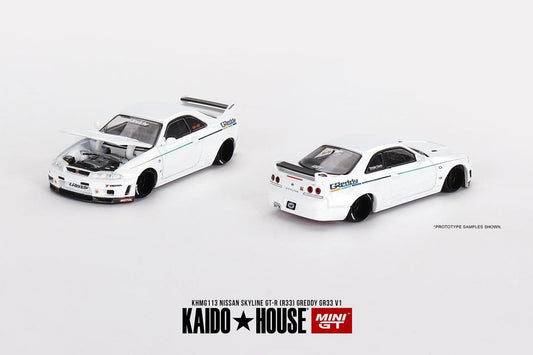 *Pre-Order* Mini GT x Kaido House No.113 Nissan Skyline GT-R (R33) Greddy GR33 V1