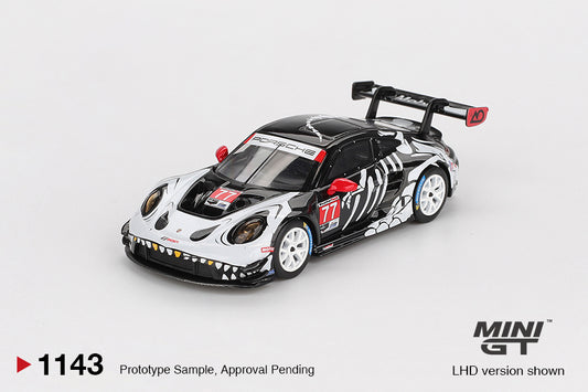 *Pre-Order* Mini GT No.1143 Porsche 911 GT3 R #77 AO Racing 2025 IMSA Petit Le Mans (Blister Pack)