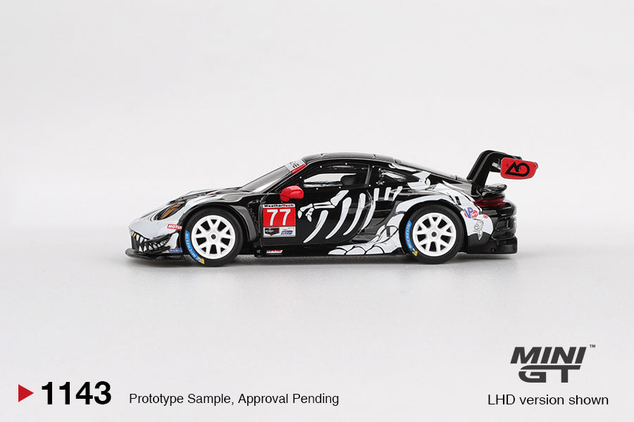 Pre-Order* Mini GT No.1143 Porsche 911 GT3 R #77 AO Racing 2025