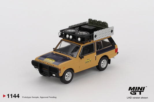 *Pre-Order* Mini GT No.1144 Range Rover 1981 Camel Trophy Sumatra C.Swoboda & K.Mentel Winner