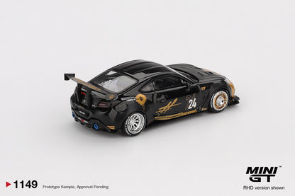 *Pre-Order* Mini GT No.1149 Toyota GR86 LB★Nation Black/Gold