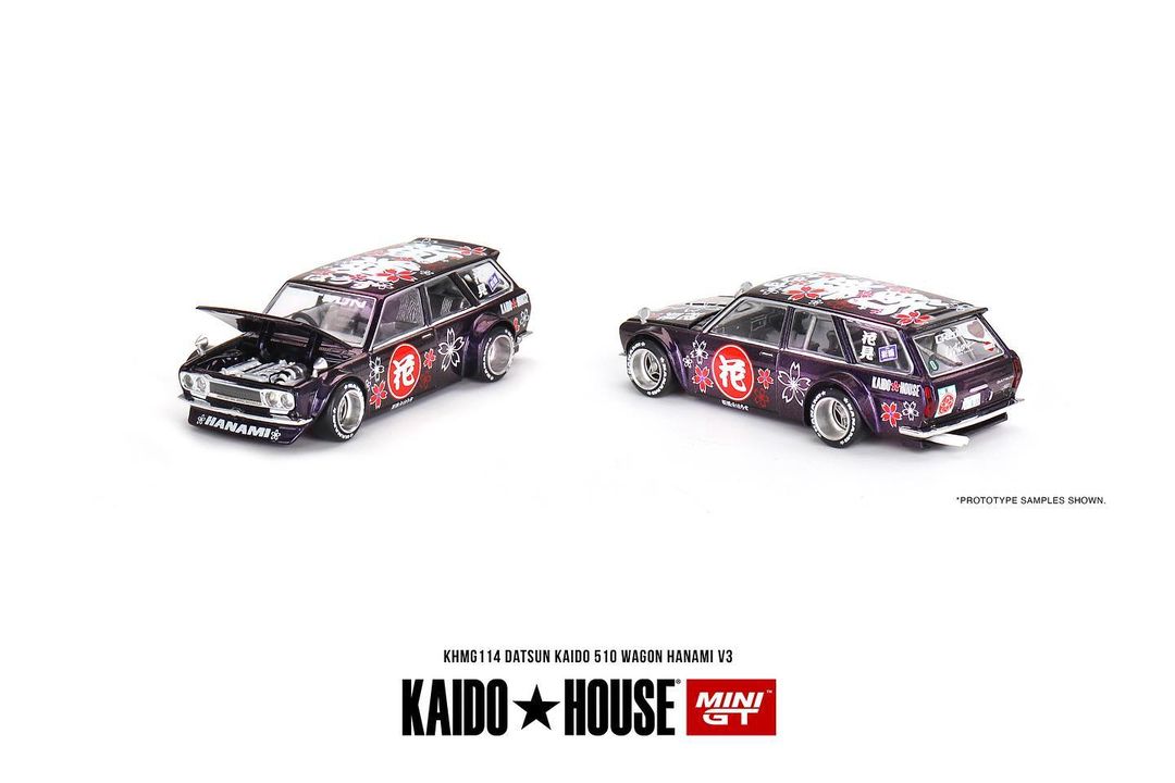 *Pre-Order* Mini GT x Kaido House No.114 Datsun KAIDO 510 Wagon HANAMI V3