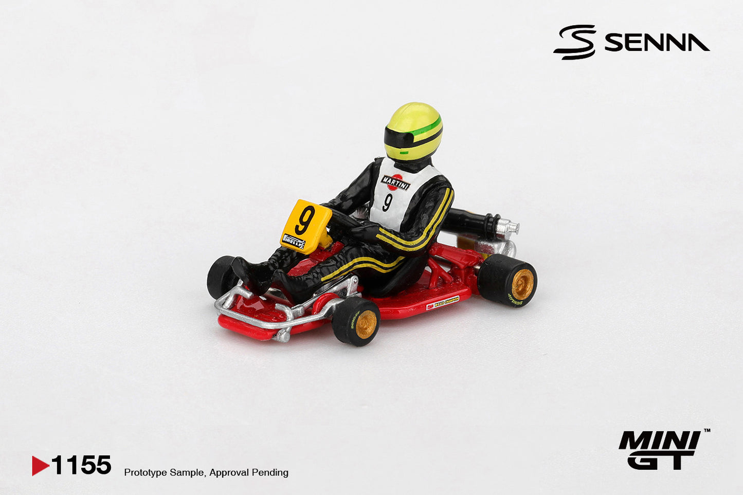 *Pre-Order* Mini GT No.1155 Senna Kart Formula K #9 Ayrton Senna da Silva 1981 Karting World Championship