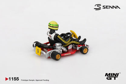 *Pre-Order* Mini GT No.1155 Senna Kart Formula K #9 Ayrton Senna da Silva 1981 Karting World Championship