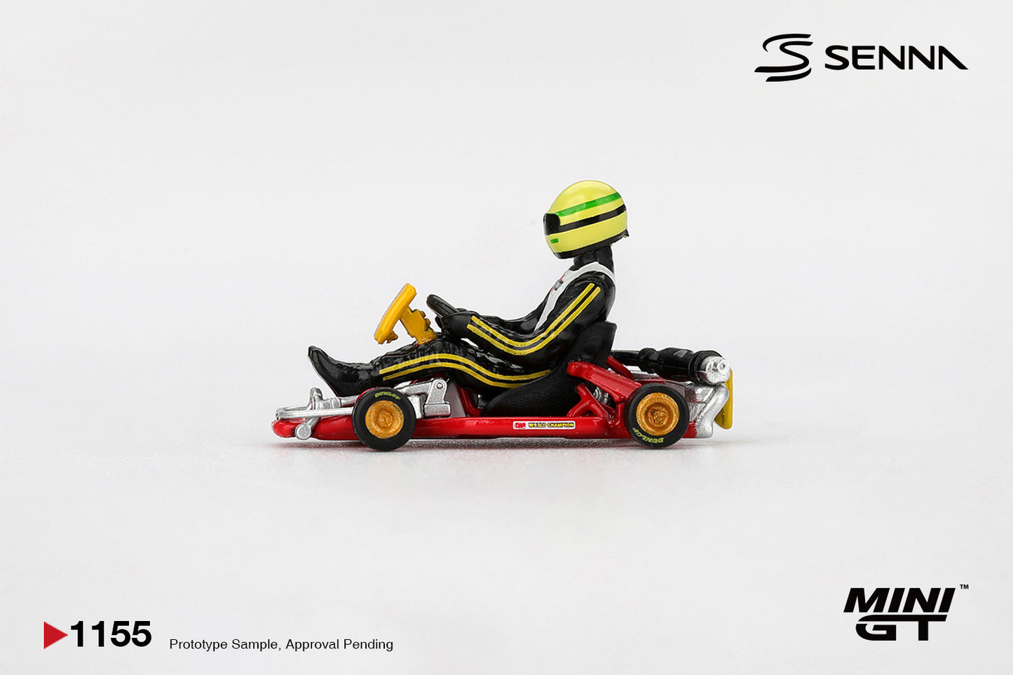 *Pre-Order* Mini GT No.1155 Senna Kart Formula K #9 Ayrton Senna da Silva 1981 Karting World Championship