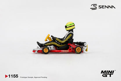 *Pre-Order* Mini GT No.1155 Senna Kart Formula K #9 Ayrton Senna da Silva 1981 Karting World Championship