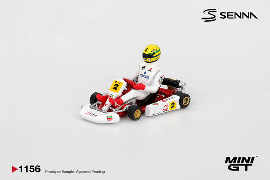 *Pre-Order* Mini GT No.1156 Senna Kart #2 Ayrton Senna da Silva 1993 Masters of Paris-Bercy