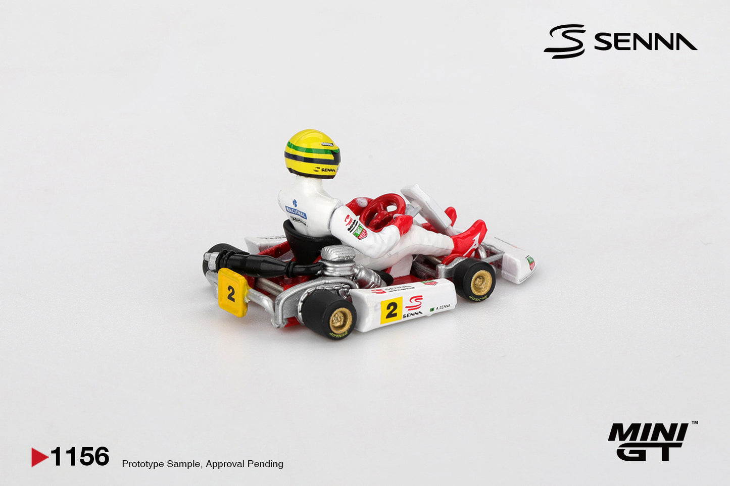 *Pre-Order* Mini GT No.1156 Senna Kart #2 Ayrton Senna da Silva 1993 Masters of Paris-Bercy
