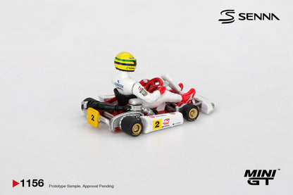*Pre-Order* Mini GT No.1156 Senna Kart #2 Ayrton Senna da Silva 1993 Masters of Paris-Bercy
