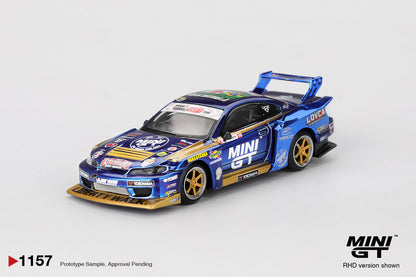 *Pre-Order* Mini GT No.1157 Nissan LB-Super Silhouette S15 SILVIA #555 Team MINI GT Liberty Walk 2025 Formula Drift