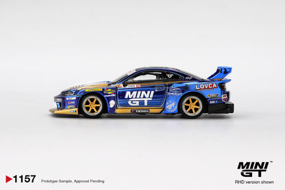 *Pre-Order* Mini GT No.1157 Nissan LB-Super Silhouette S15 SILVIA #555 Team MINI GT Liberty Walk 2025 Formula Drift