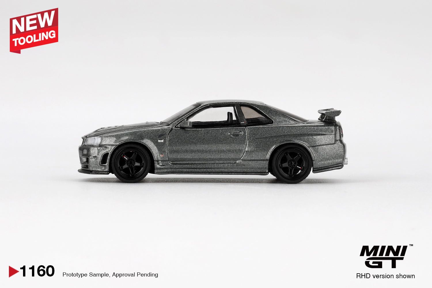 Pre-Order* Mini GT No.1160 Nissan Skyline GT-R Dark Metal Gray