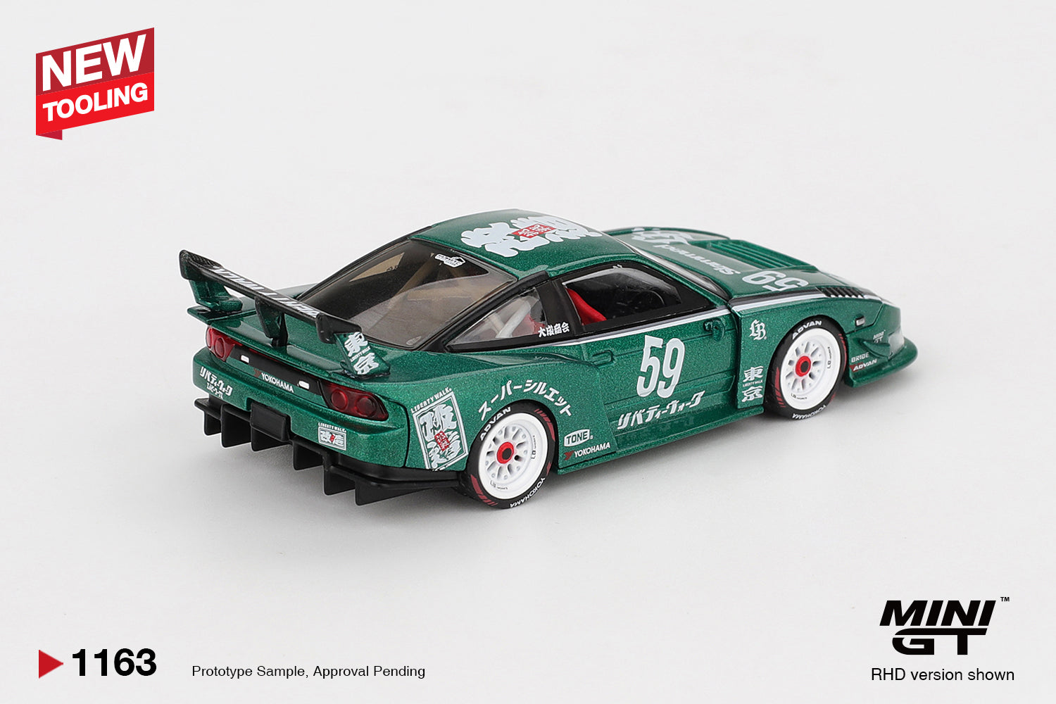 MINI GT 1/64 180SX オートサロン2026 リバティーウォーク Pre-Order* Mini GT No.1163 Nissan LB-Super Silhouette 180SX 2026