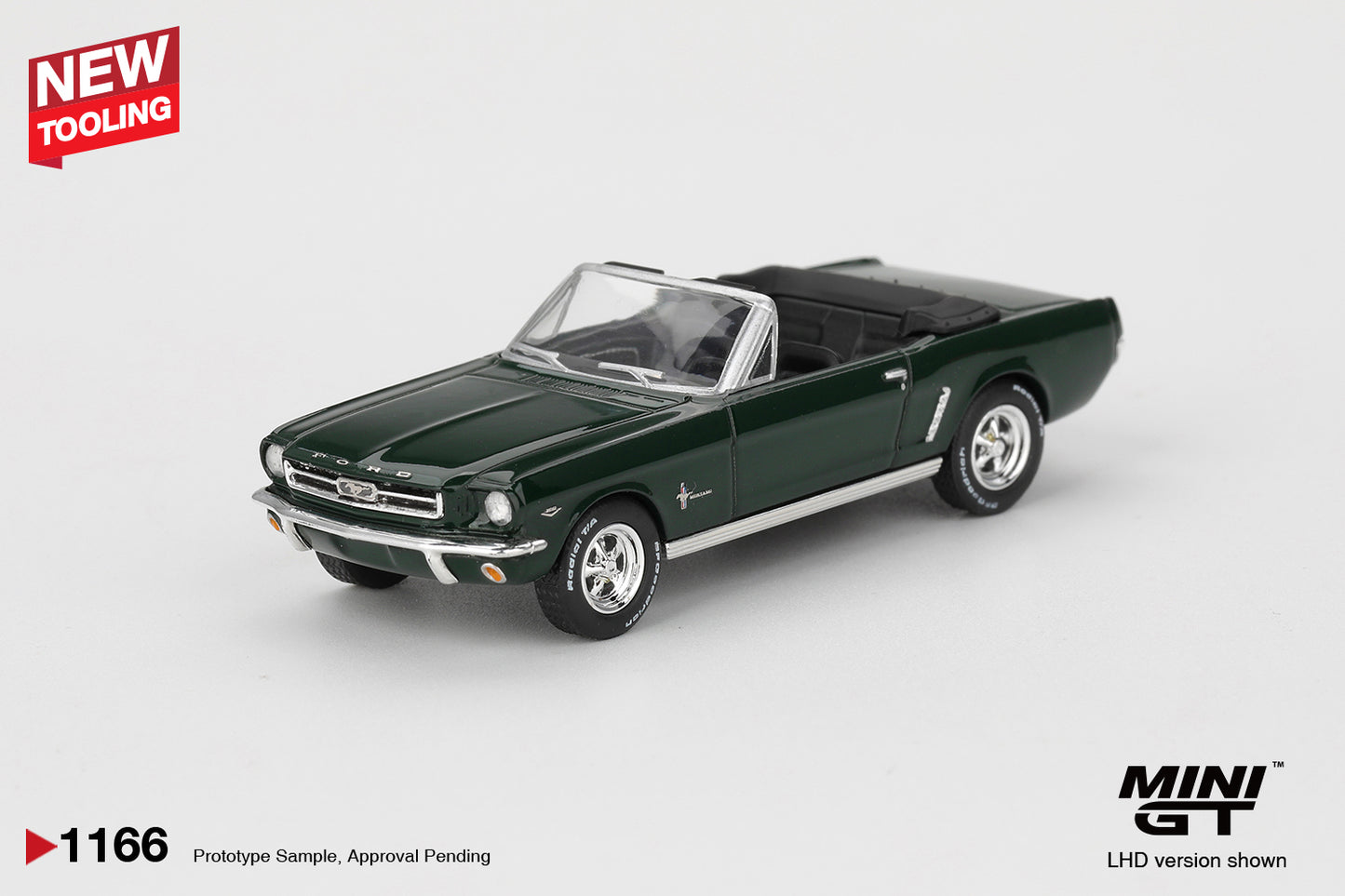 *Pre-Order* Mini GT No.1166 Ford Mustang Convertible 1964 Highland Green