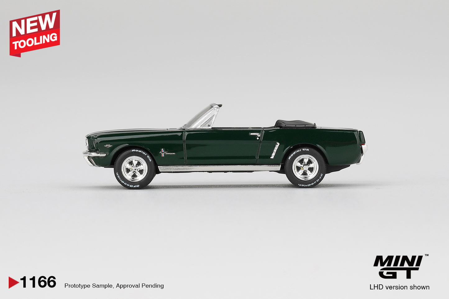 *Pre-Order* Mini GT No.1166 Ford Mustang Convertible 1964 Highland Green