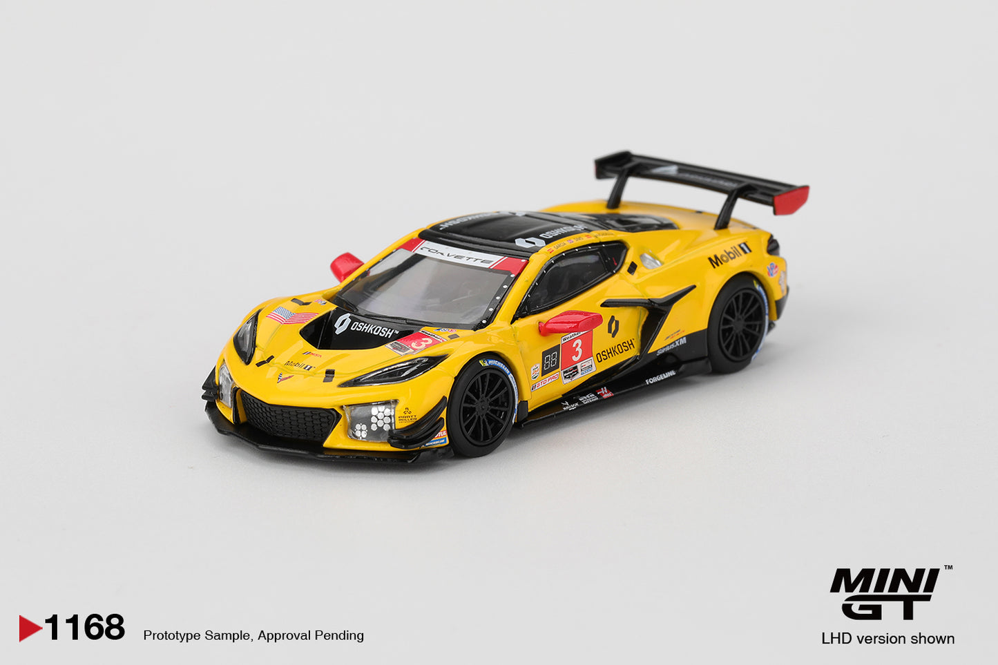 *Pre-Order* Mini GT No.1168 Chevrolet Corvette Z06 GT3. R #3 Corvette Racing by Pratt Miller Motorsports 2025 IMSA Daytona 24 Hrs