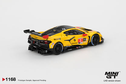 *Pre-Order* Mini GT No.1168 Chevrolet Corvette Z06 GT3. R #3 Corvette Racing by Pratt Miller Motorsports 2025 IMSA Daytona 24 Hrs