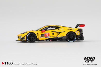 *Pre-Order* Mini GT No.1168 Chevrolet Corvette Z06 GT3. R #3 Corvette Racing by Pratt Miller Motorsports 2025 IMSA Daytona 24 Hrs