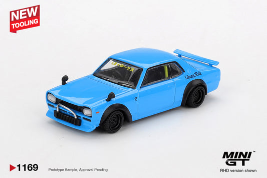 *Pre-Order* Mini GT No.1169 Nissan LB★Works HAKOSUKA Baby Blue