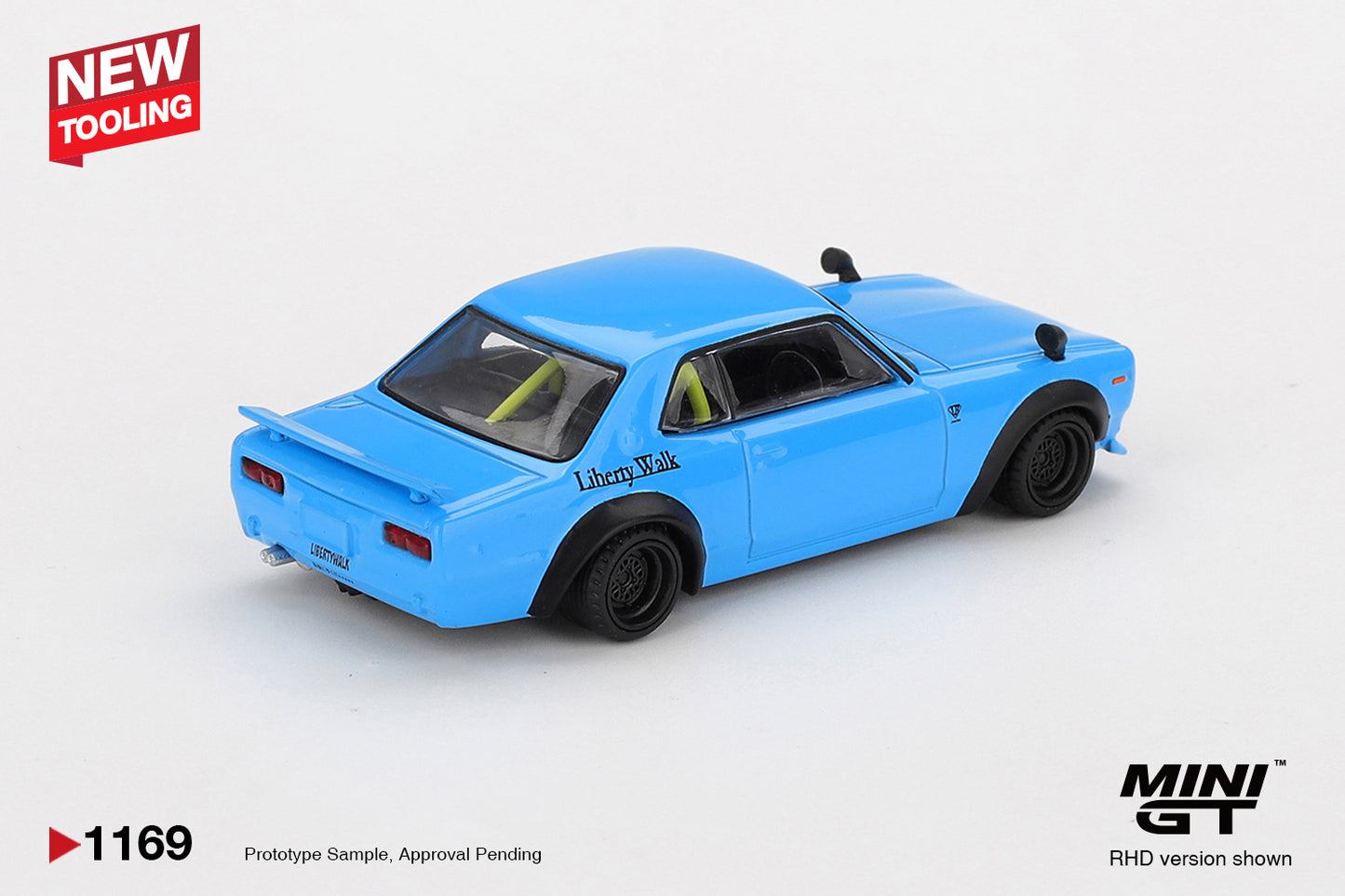 *Pre-Order* Mini GT No.1169 Nissan LB★Works HAKOSUKA Baby Blue