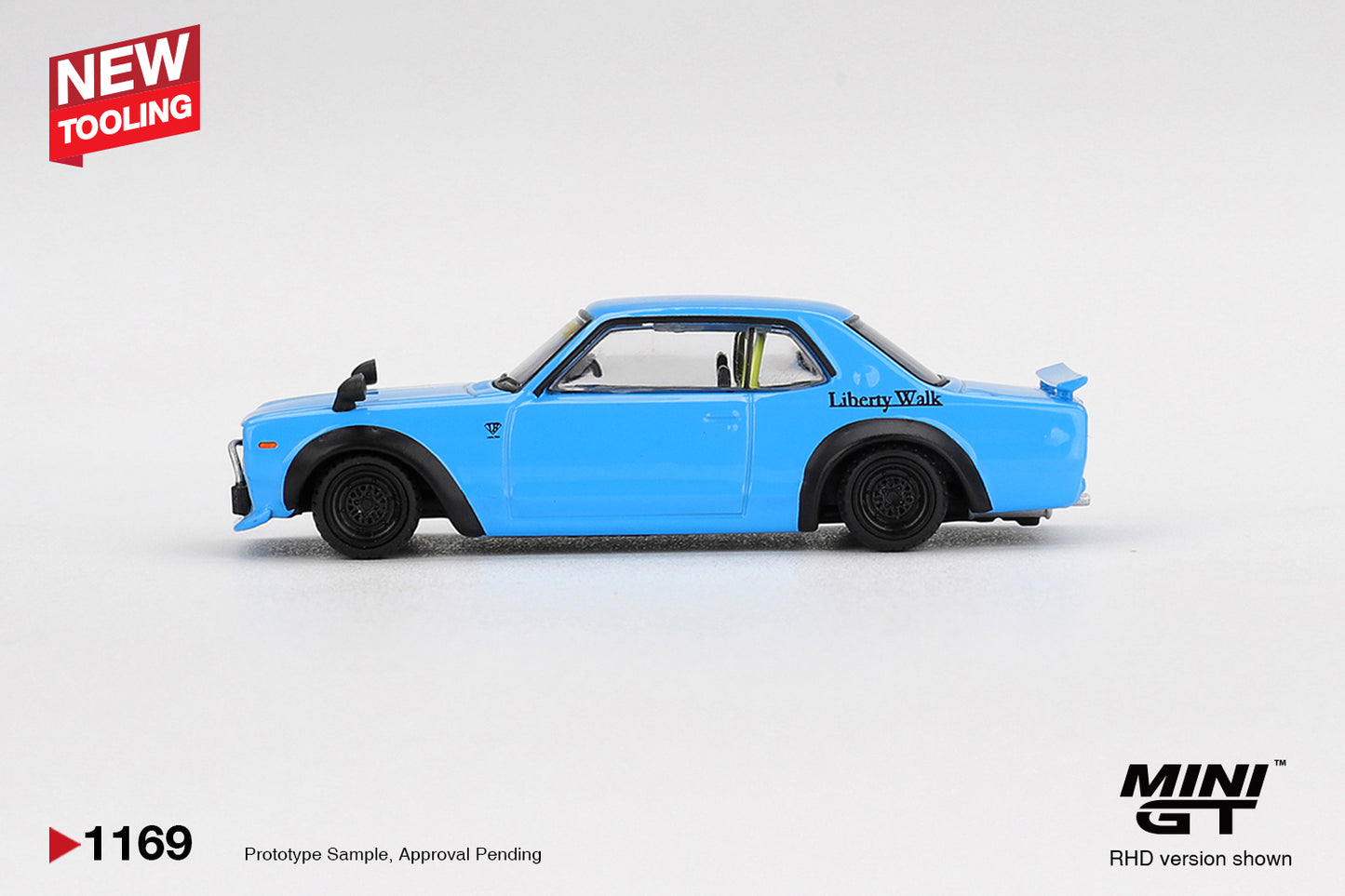 *Pre-Order* Mini GT No.1169 Nissan LB★Works HAKOSUKA Baby Blue